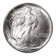 1992 1 oz American Silver Eagle BU