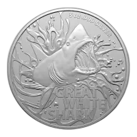 2022 Royal Australian Mint Silver Great White Shark Coin 5oz