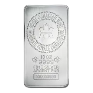 10 oz Royal Canadian Mint Silver Bar