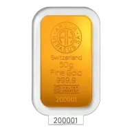 50 Gram Argor-Heraeus Gold Bar (In Assay)