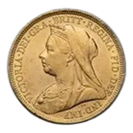 1899-S Australia Gold Sovereign Veil Head Victoria BU