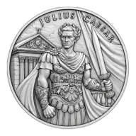 SilverTowne Legendary Warriors Julius Caesar Silver Round - 1oz