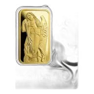 1 oz Archangel Michael Gold Bar - In Assay