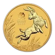 2023 Australia 1/4 oz Gold Lunar Rabbit BU (Series III)