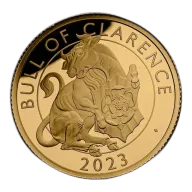 2023 1/4 oz Gold Tudor Beasts Bull of Clarence Gold Coin