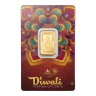 2025 5 gram Gold Bar - PAMP Suisse Diwali Lakshmi & Rangoli