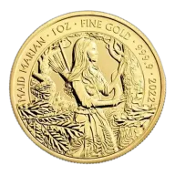 2022 1oz Gold Myths and Legends, Maid Marian Coin