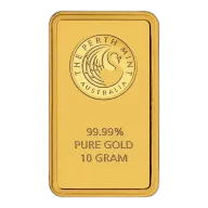 Perth Mint 10g .9999 Minted Gold Bar