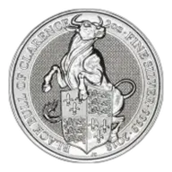 Pre-Owned 2 oz Queen's Beasts Silver Coin