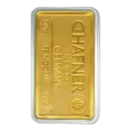 C.Hafner Gold 50g Minted Bullion Bar - Pre-Owned