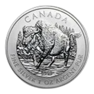 2013 Canada 1 oz Silver Wildlife Series Wood Bison