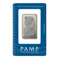 1 oz PAMP Platinum Bar (with Assay)