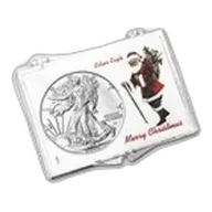2025 1 oz American Silver Eagle - w/Snap-Lock, Merry Christmas
