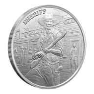 Silver Prospector Series Sheriff 1 oz Round