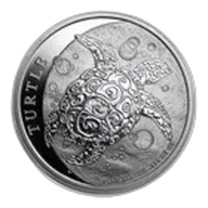 2015 Niue 1/2 oz Silver $1 Hawksbill Turtle BU