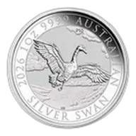 2026 Australia 1 oz Silver 10th Anniversary Swan BU