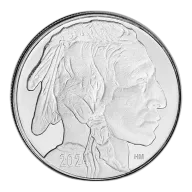 Highland Mint (HM) 1 Oz Buffalo Silver Round