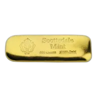 100 Gram Gold Bar - Scottsdale Mint - .9999 Au