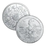 2 oz Year of the Horse 2026 Silver Round