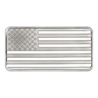 SilverTowne American Flag | 10 Oz Silver Bar