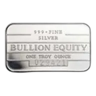 1 oz Silver Bar - Bullion Equity Canada