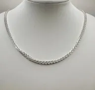 Solid Silver Lady's Franco Chain 2.5mm Thick, 50cm and 11g 925 Hallmarked