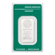 1 oz Argor-Heraeus Platinum Bar