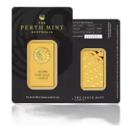 1oz Minted Gold Bar Perth Mint