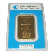 20 Gram Swiss Kantonalbank Gold Bar