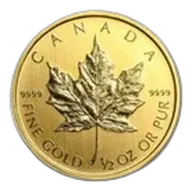 Canada 1/2 oz Gold Maple Leaf (Random Year)