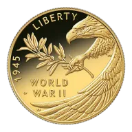 2020-W Half Ounce Gold--End of WWII 75th Anniversary PF