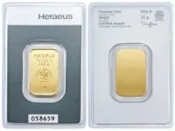 Heraeus 10 Gram Gold Bar
