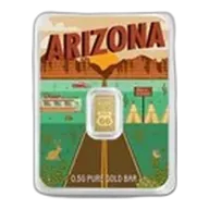 1/2 gram Gold Bar - Route 66 (Arizona TEP)