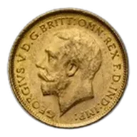 1916-S Australia Gold 1/2 Sovereign BU