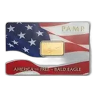 5 gram Gold Bar - PAMP America the Free: Bald Eagle (Assay)