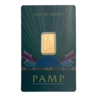 2.5g Lady of Liberty Gold Bar