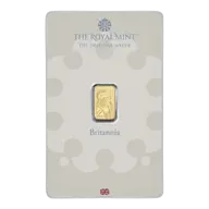 1 Gram Gold Bar - Britannia (with Assay)