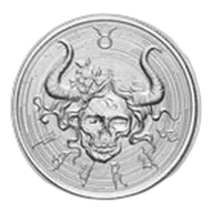 1 oz Silver Round - Taurus (Zombie Zodiacs)