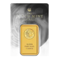 Perth Mint Kangaroo 1 oz Gold Bar (In Assay)