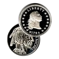 Assorted Silver Bullion 2 oz Round