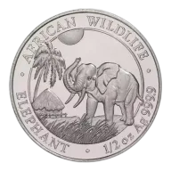 2017 1/2 oz Somalia Silver Elephant Coin (BU)