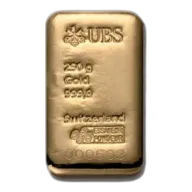 250 Gram UBS Gold Bar