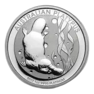 2012 1oz Australian Perth Mint Platinum Platypus