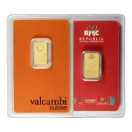 2.5 Gram Gold Bar Carded Various Mints