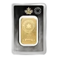 1 oz Gold Bar - Royal Canadian Mint New Design (In Assay)