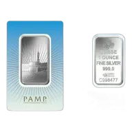 PAMP 1 Ounce Silver Ka Bah Mecca Bar