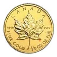 1/4 oz Gold Canadian Maple Leaf (Abrasions)
