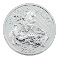 2020 Valiant Saint George One Ounce Silver Bullion Coin