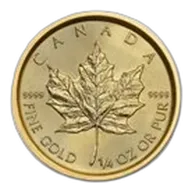 2022 Canada 1/4 oz Gold Maple Leaf BU