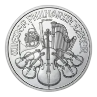 1 Oz Austrian Philharmonic .999% Fine Silver Coin 2015